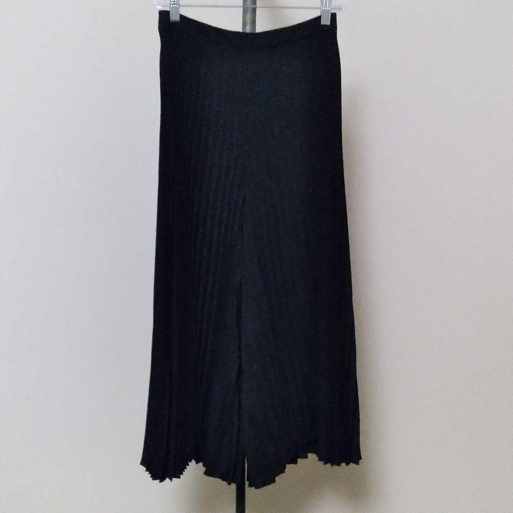 NWT - ZIMMERMANN Black Fanned Pants Wide-leg Cropped Pants, size 4 - Picture 5 of 14